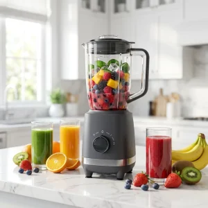 Multi Function 350W Food Processor 3 in 1 Fruits Blender with with Stainless Steel 4 Blade