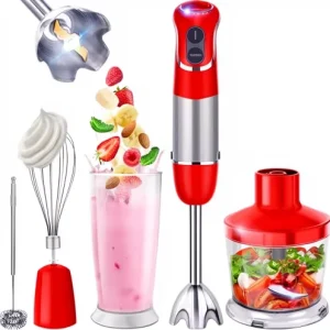 Multi Function 4 in 1 Electric Hand Blender Food Processor Meat Grinder Egg Whisk Kitchen Stick Blender for Home Use