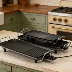 Multi Function Electric Grill Pan Smokeless Non Stick BBQ Plate for Family Gathering
