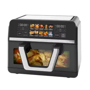 Multi Function Home Metal 10 Liters 12L 15L Stainless Steel Transparent Digital Large Air Fryer Oven