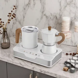 Multi Function Low Noise Electric Milk Frother & Coffee Maker Auto Hot Cold Foam Maker Energy Saving Easy Clean
