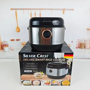 Multi-Functional 5L Stainless Steel Rice Cooker With Steamer Non-Stick Smart Preset Electric Rice Cooker