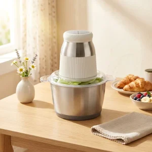 Multi Functional Electric Food Processor and Meat Chopper High Speed Blender Machine for Family Kitchen Use