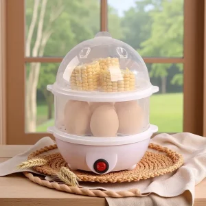 Multi Functional Plastic Automatic Electric Egg Cooker Steamer with Auto Shut off Eco friendly for Household Dormitory Use