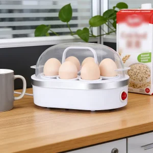 Multi Functional Plastic Automatic Electric Egg Cooker with Auto Shut Off 6 Egg Steamer for Household Use