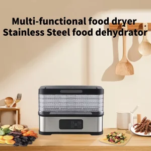 Multi-Functional Stainless Steel Household Food Dryer Dehydrator Digital Control Electric for Home