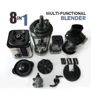 Multi Purpose High Speed Blender Mixer 8 in 1 Blender and Processor Blender Machine Commercial Blender Machine Smoothie Blender