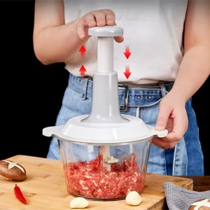 Multi Purpose Plastic Kitchen Food Processor Press Type Vegetable Slicer Meat Grinder Vegetable Mixer