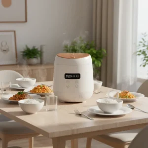 Multi Rice Cooker Electric Underpan Heating Non-Stick Inner Pot Digital LED Display Timer Function 2L Smart Fast Cooking Steamer