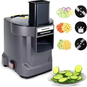 Multi function 3 in 1 Commercial Food Processor for Cutting Fruits and Vegetables in Food Shops Schools and Restaurants