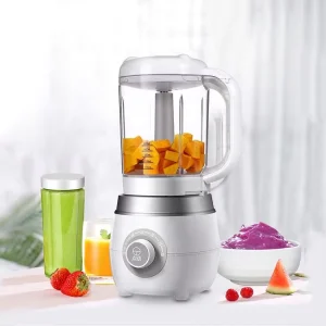 Multi function 4 in 1 Baby Food Processor Digital Electric Steamer Cooker Blender Machine 600 ml BPA Free Baby Food Maker
