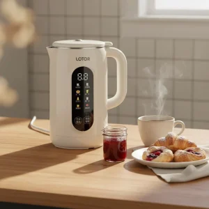Multi-function Electric Soy Milk Maker Blender & Nut Milk Maker 1.2L 8-in-1 Stainless Steel Household