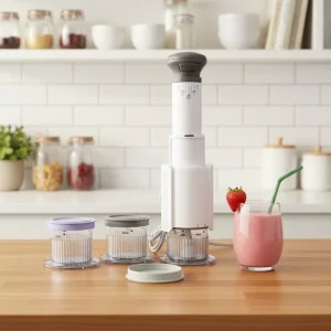 Multi function Handheld Ice Cream Machine 6 in 1 Household Electric Frozen Dessert Maker With Custom Logo