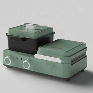 Multi-function Sandwich Maker 3 in 1 Breakfast Maker With Frying Function Steam Cooker