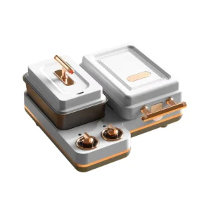 Multi-functional 3 in 1 Breakfast Making Machine Non-Stick Replaceable Sandwich Waffle Toast Maker With Steamed Function
