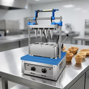 Multi-functional Edible Cup Maker Automatic Corn Waffle Cup Machine for Ice Cream Milk & Coffee