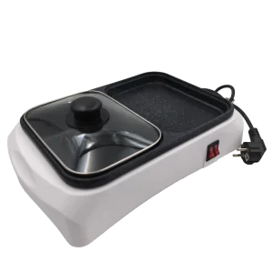 Multi-functional Electric Grill Pan with 1500W Open Non-Stick Cooking Surface for Outdoor & Indoor Use