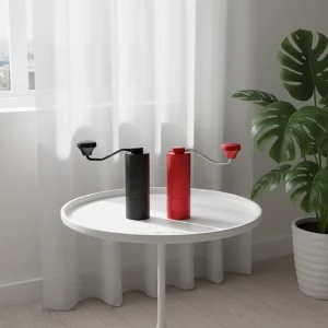 Multi functional Hand crank Coffee Grinder Made of Aluminum Alloy Compact and Convenient Manual Coffee Grinder
