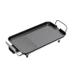 Multi functional Non stick Electric Grill Indoor Mini Griddle Square BBQ Grill Temperature Control Aluminum Material Adjustable