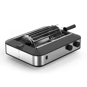 Multi-functional Nonstick Rotisserie Indoor BBQ Grill Barbecue Grill Electric Griddles Smokeless Electric BBQ
