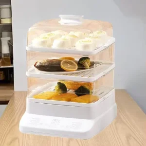 Multi-functional Three-layer Large-capacity Breakfast Machine Electric Steamer Can Also Be Used As a Hot Pot