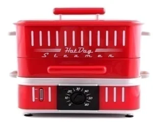 Multi-purpose Food Steamer 2 Tier Hot Dog Steamer Big Capacity 12L Household Electric Hot Dog Steamer Machine
