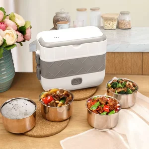 Multi purpose Machine Stainless Steel Can Heat Rice Cooking Electric Lunch Box