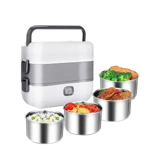 Multi purpose Machine Stainless Steel Can Heat Rice Cooking Electric Lunch Box