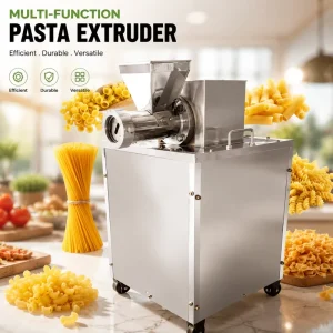Multifunction Pasta Extruder Machine Automatic Electric Noodle Maker for Macaroni Spaghetti and Italian Pasta Processing