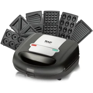 Multifunction Removable Detachable Plates 6 in 1 Breakfast Nut Doughnut Waffle Maker Panini Electric Sandwich Maker