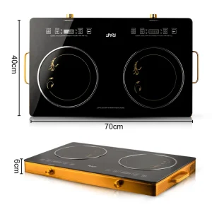 Multifunctional 2 Burner Cooktops Double Induction Cookers Electric Stove Radiant Infrared Cooker