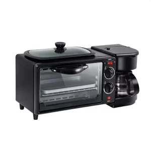 Multifunctional 3 in 1 Household Breakfast Machine Toaster Mini Oven 110V 220V Sustainable Metal Design Cross Border Gift for