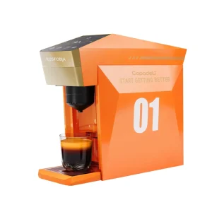 Multifunctional 4 in 1 Coffee Machine Single Serve Espresso Compatible with Hot Water Dispenser 1400W for Home Use
