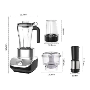 Multifunctional 4 in 1 Electric Blender Food Blender Juicer Grinder Smoothie Maker Kitchen Appliances