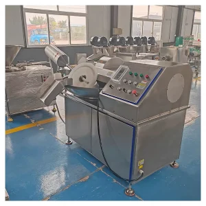 Multifunctional Automatic Electric Pork Chopped Sausage Meat Food Vegetable Meat Vacuum Chopper Mixer Meat Cutting Machine