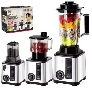 Multifunctional Blender Meat Grinder 3L 9500W Stainless Steel Blender and Juicer Heavy Duty 3 in 1 Blender