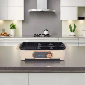 Multifunctional Breakfast Maker Frying Pan Non Stick Electric Temperature Control Household Hotels Outdoor Use