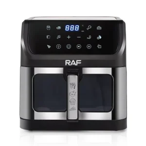 Multifunctional Easy Operation Large Capacity 10L Air Fryer Touch Screen Stainless Steel Visible Air Fryer for Bake Broil
