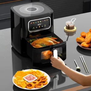 Multifunctional Electric Air Fryer Oven 10L High Capacity Digital Control Modern Air Fryer