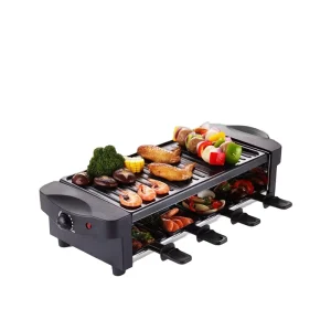 Multifunctional Electric BBQ Griller PTFE Non Stick Cooking Pan Smokeless Household Raclette Griddles