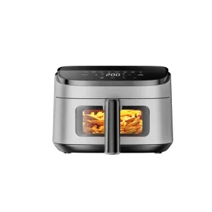 Multifunctional Electric Oil Free LCD Screen Non Stick 8 in 1 5L Industrial Rotating Air Fryer Oven with Timer
