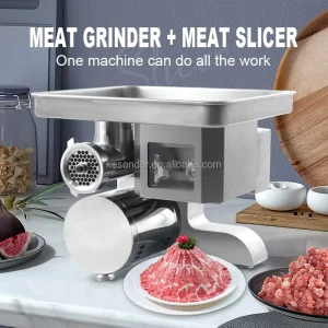 Multifunctional Electric Tabletop Meat Grinder Dual purpose Machine Stainless Steel 22 Type Meat Mincer for Fresh Meat