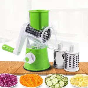 Multifunctional Hand Vegetable Cutter Household Kitchen Manual Meat Grinder Vegetable Grater Slicer Drum Garlic Cutter