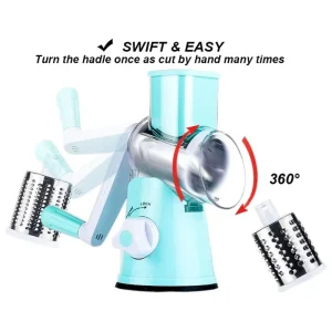 Multifunctional Handheld Household Kitchen Manual Meat Grinder Vegetable Grater Slicer and Drum Vegetable Cutter
