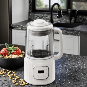 Multifunctional Heated Soymilk Maker Automatic 1200ml Home Kitchen Appliance Automatic Heating Soy Milk and Nut Juicer Blender
