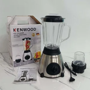 Multifunctional Heavy Duty Electric Glass Cup Blender Stainless Steel Shell Portable 2 in 1 Blender for Household Hotel Use 1.5L