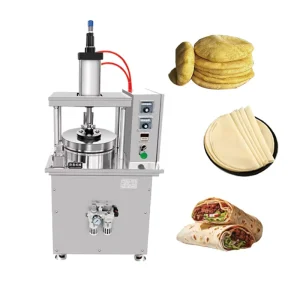 Multifunctional Industrial Automatic Tortilla Roti Press Machine Commercial Indian Flatbread Maker Stainless Steel Motor