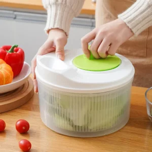 Multifunctional Kitchen Hand Vegetable Washer Dryer Vegetable and Fruit Spinner Salad Spinner Drainer Manual Washer