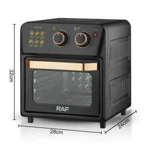 Multifunctional New Design Air Fryer 1250W Mechanical Control Oil Free Hot Air Baking Visual Window