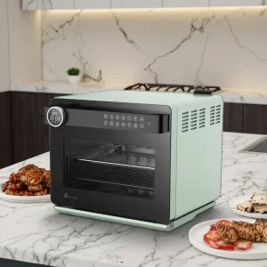 Multifunctional No Oil Fumes Convention Large Toaster Baking Air Fryer Stainless Steel Electric Steam Air Fryer Oven